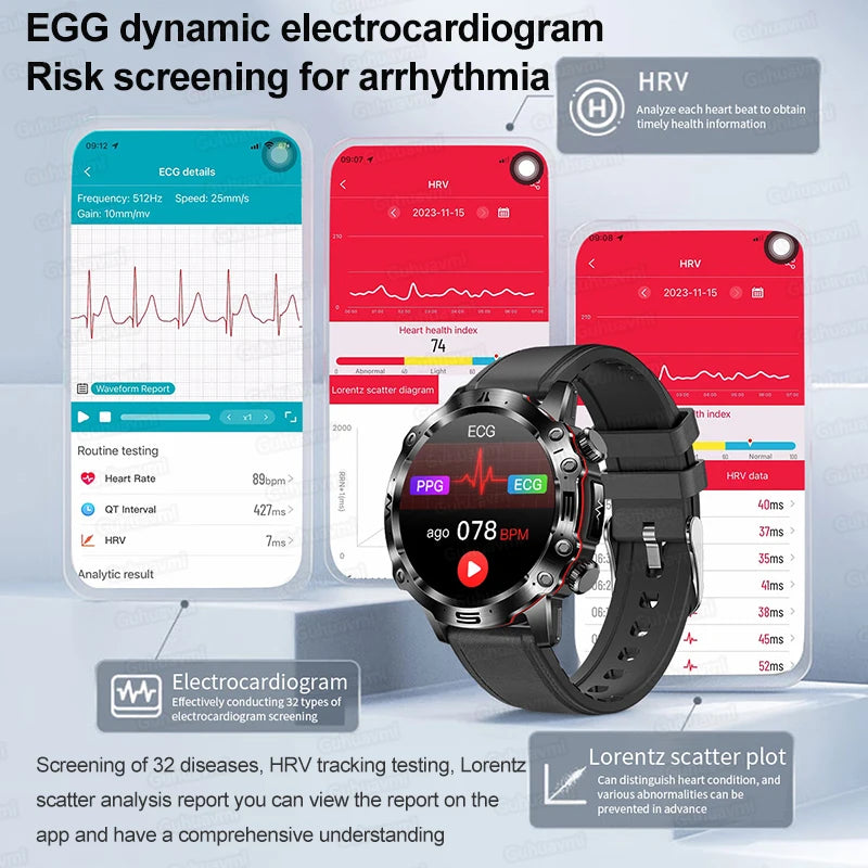 ECG+PPG Sports Smart Watch - Pulse Wrist