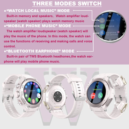 2 in 1 Smart Watch with TWS Wireless Earbuds