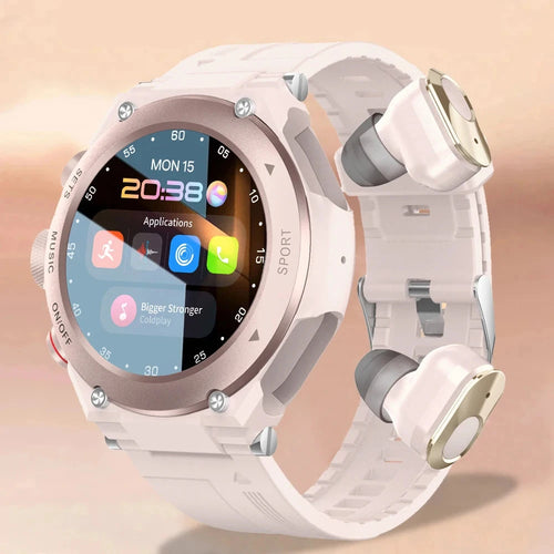 2 in 1 Smart Watch with TWS Wireless Earbuds