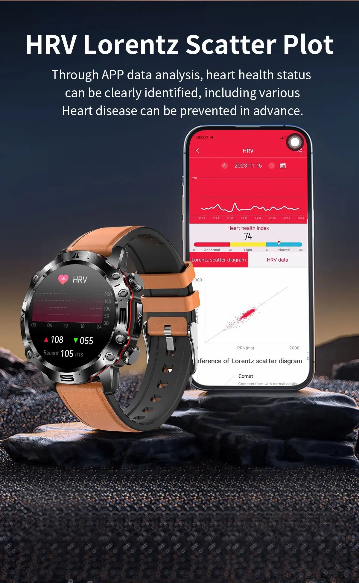 ECG+PPG Sports Smart Watch